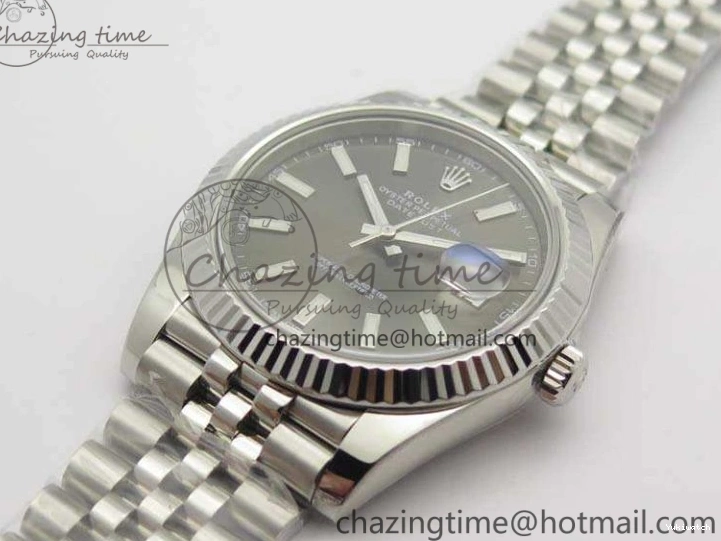 A3235 Bracelet Jubilee 228238 1:1 Stick Noob DateJust SS On Edition Gray Markers Dial Best 0304